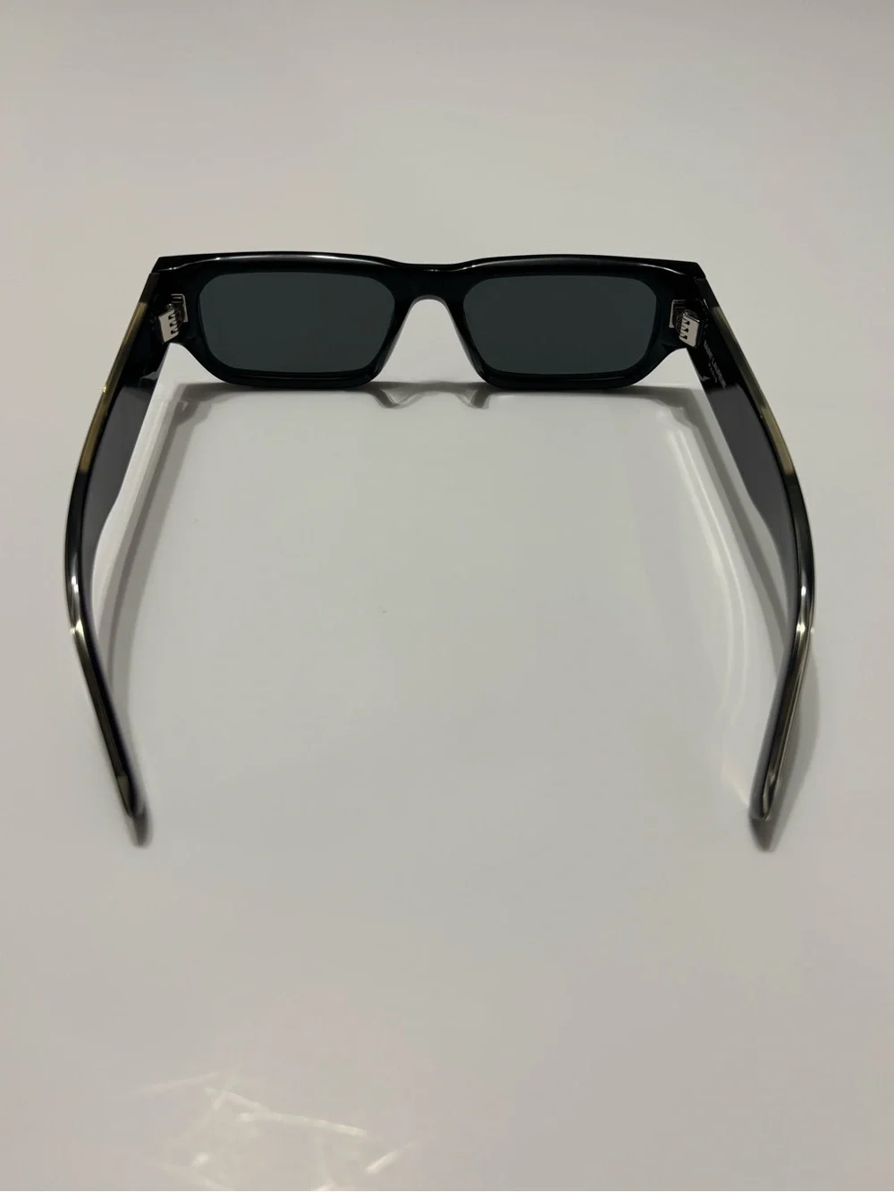 Saint Laurent SL 660/F 001 Black Rectangular Sunglasses 54-17-145 Japan
